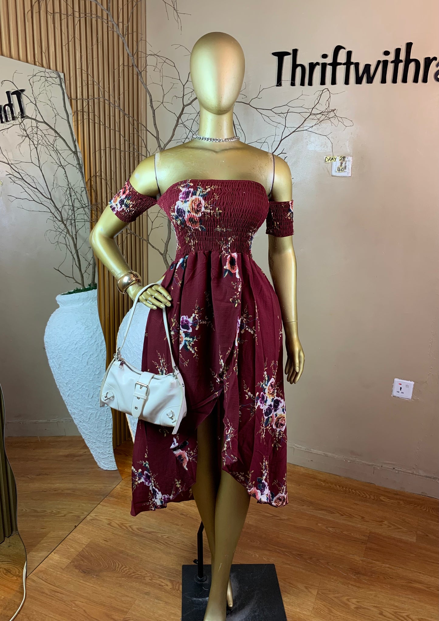 SIZE8 DRAY28 FLORAL DRESS Length40