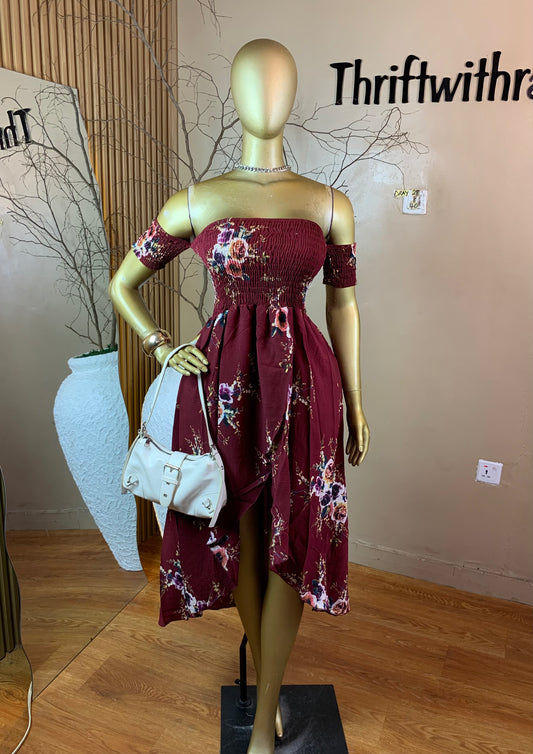 SIZE8 DRAY28 FLORAL DRESS Length40