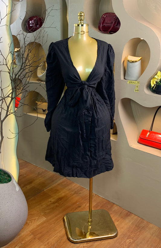WALK-IN25 SIZE16 Length44 black dress