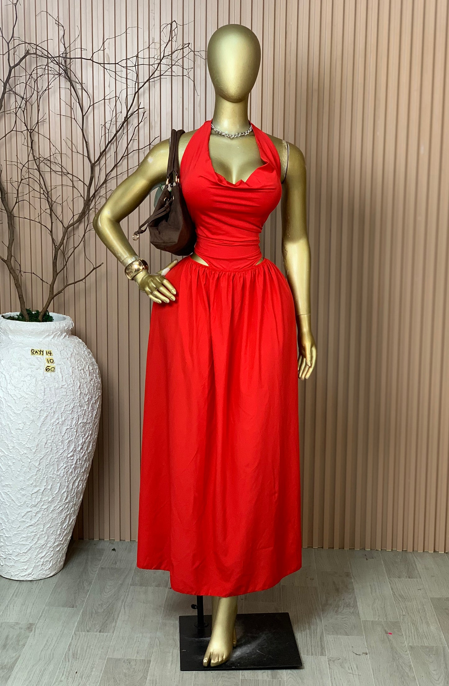 SIZE10 RAYY14 Length60 Brand new red dress