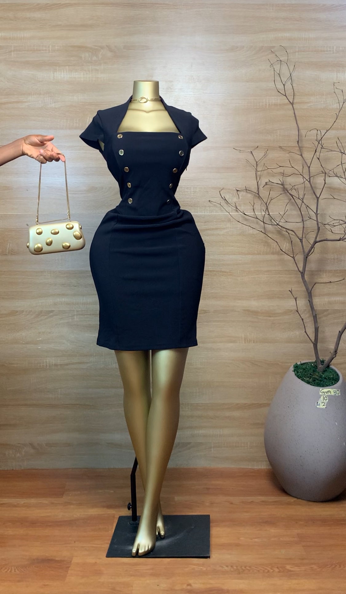 GUM80 SIZE10 Black Corporate DRESS Length42