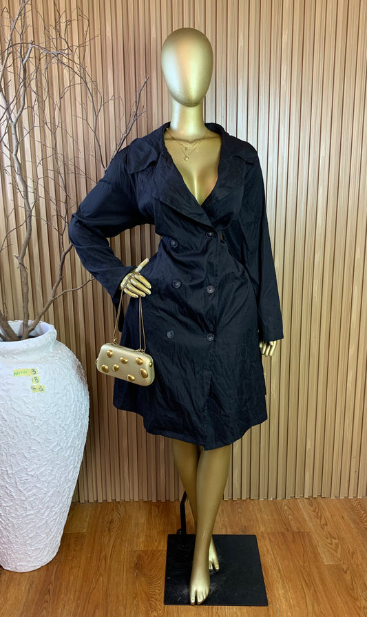 NINI3 SIZE18 Length46 black corporate dress
