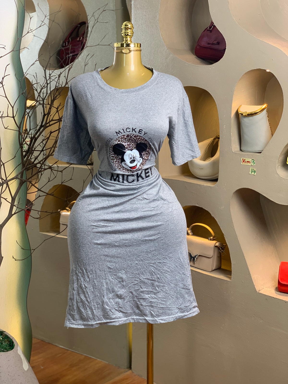 KIM3 SIZE14 Grey DRESS