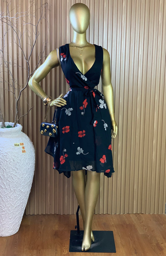 KEMI75 SIZE18 Length42 floral dress