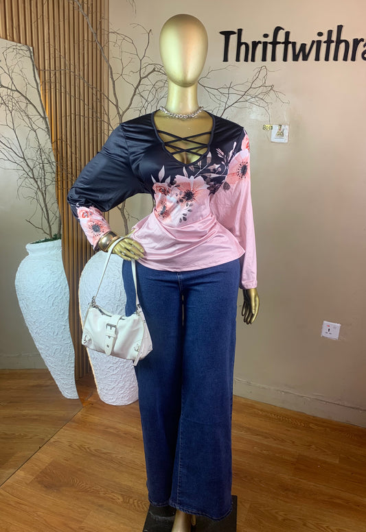 SIZE20 BOLD7 FLORAL TOP
