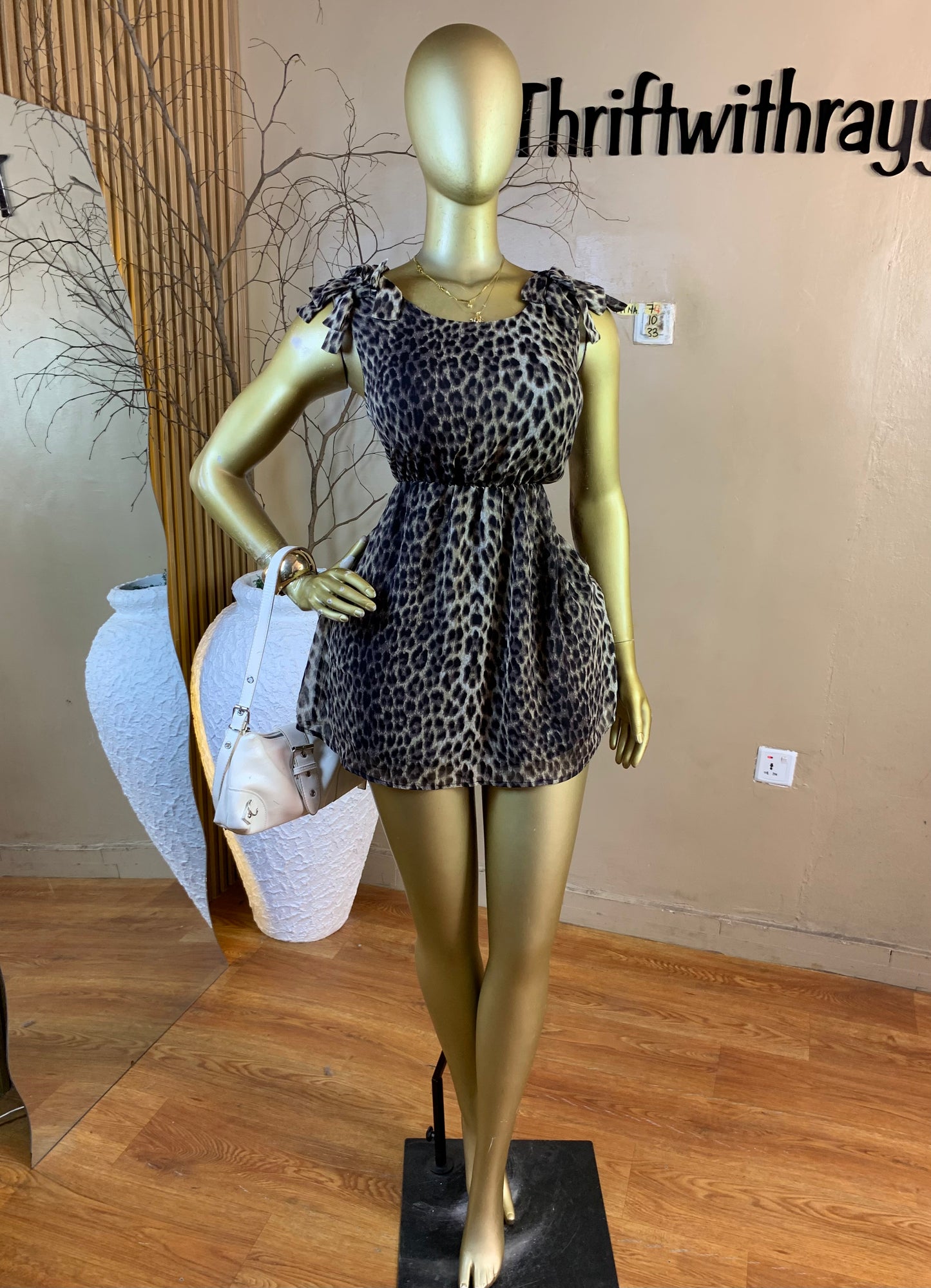 MINA74 SIZE10 Length33 Animal print