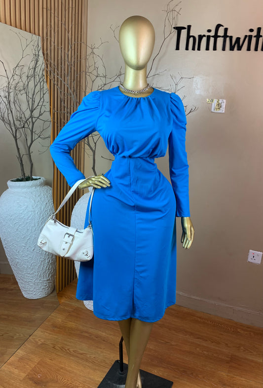ZEE2 BLUE DRESS SIZE10 Length49