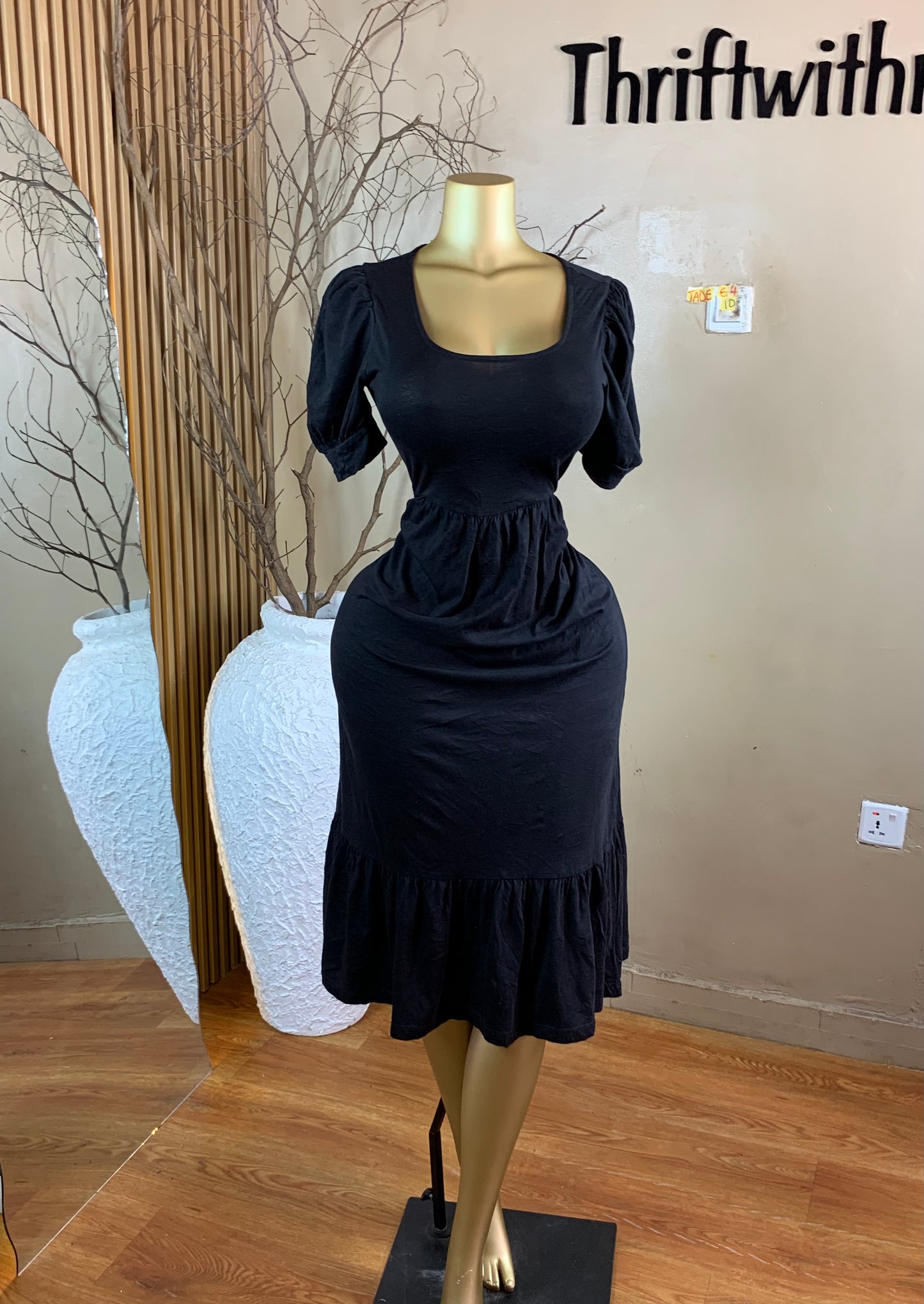 TADE64 SIZE10 Black dress
