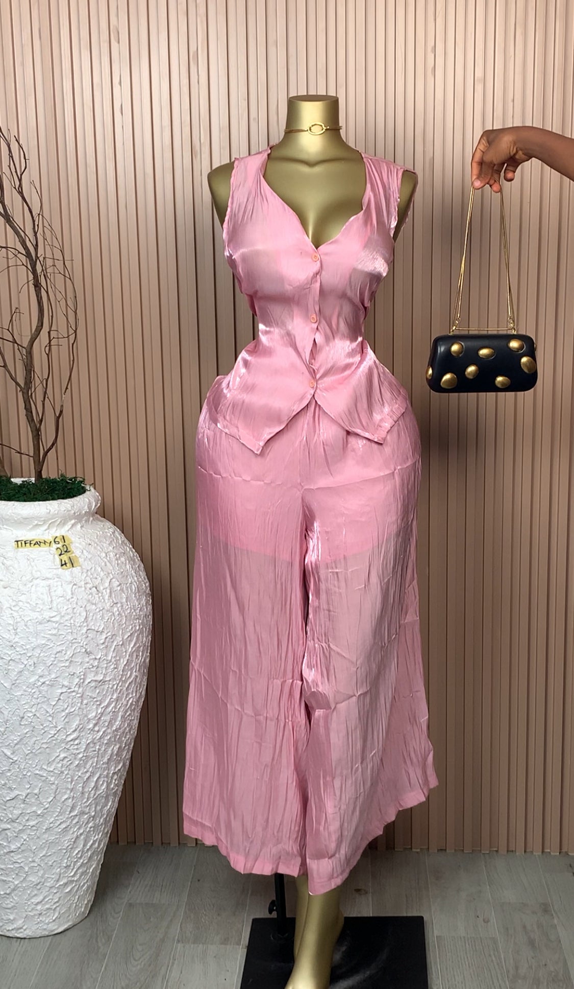 UK Size 22 Tiffany61 Brand New Two Piece pink Length41