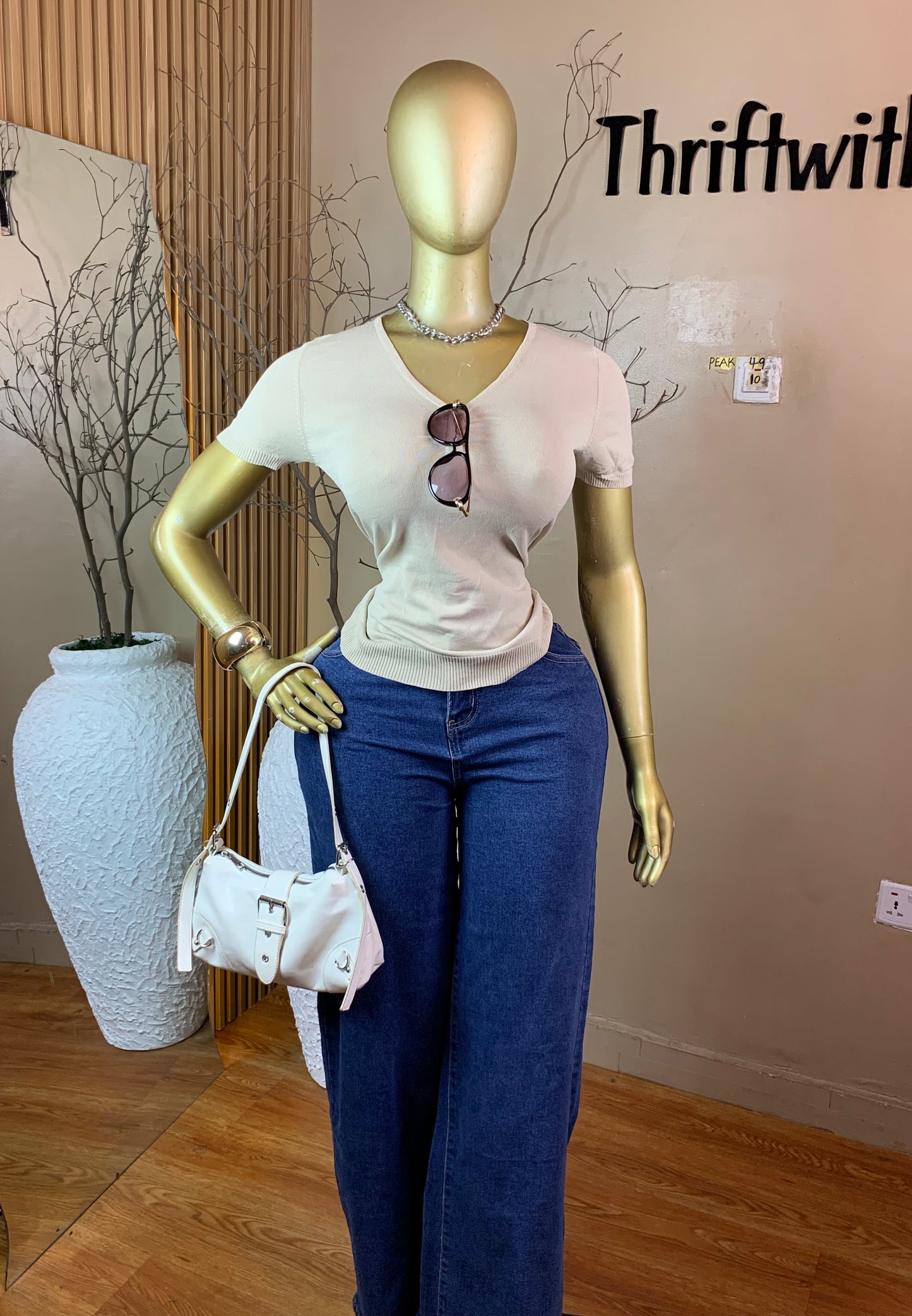 PEAK49 NUDE TOP SIZE10