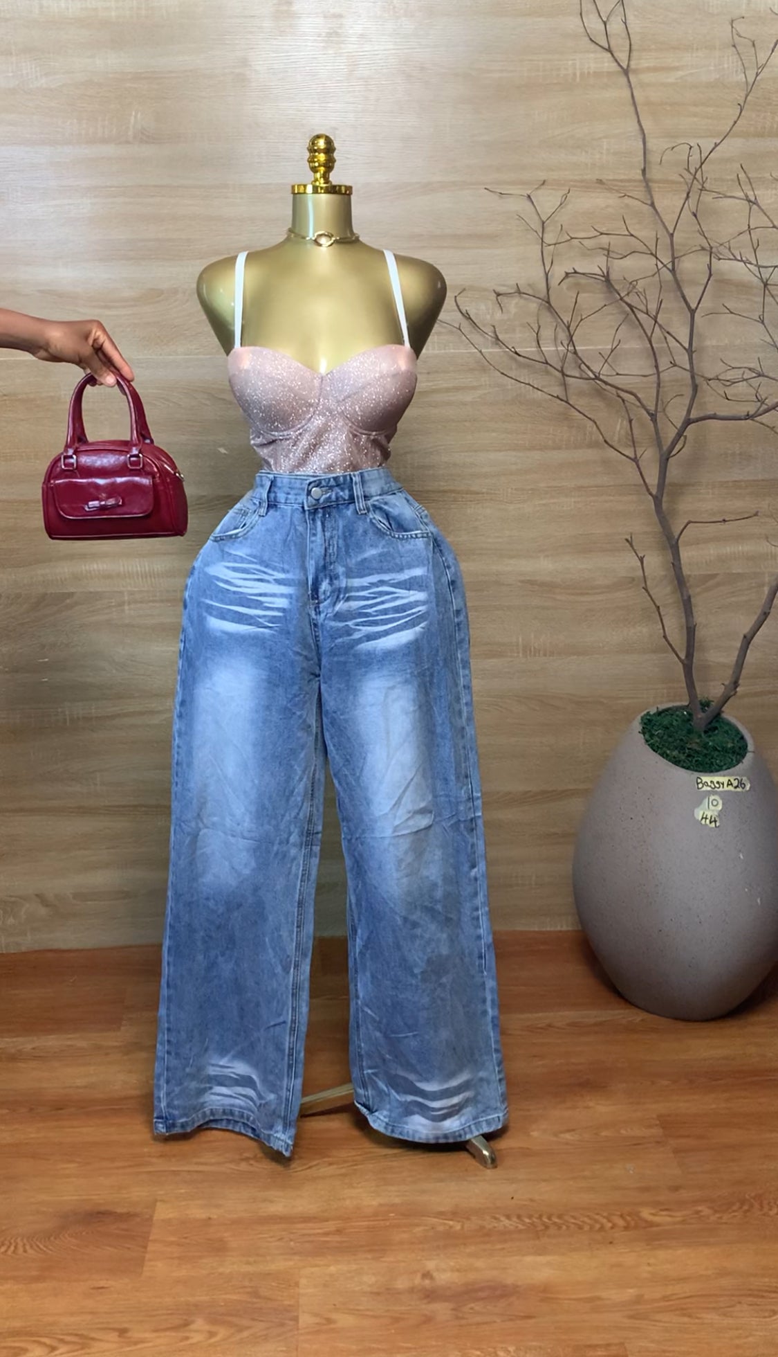 SIZE6&10 BAGGYA26 Length44 Jean Only