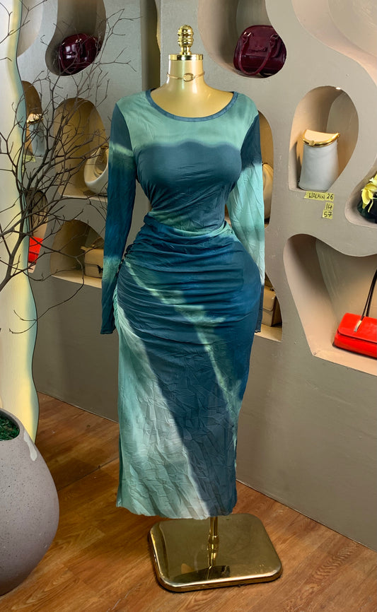 WALK-IN26 SIZE14 Length57 Mesh party dress