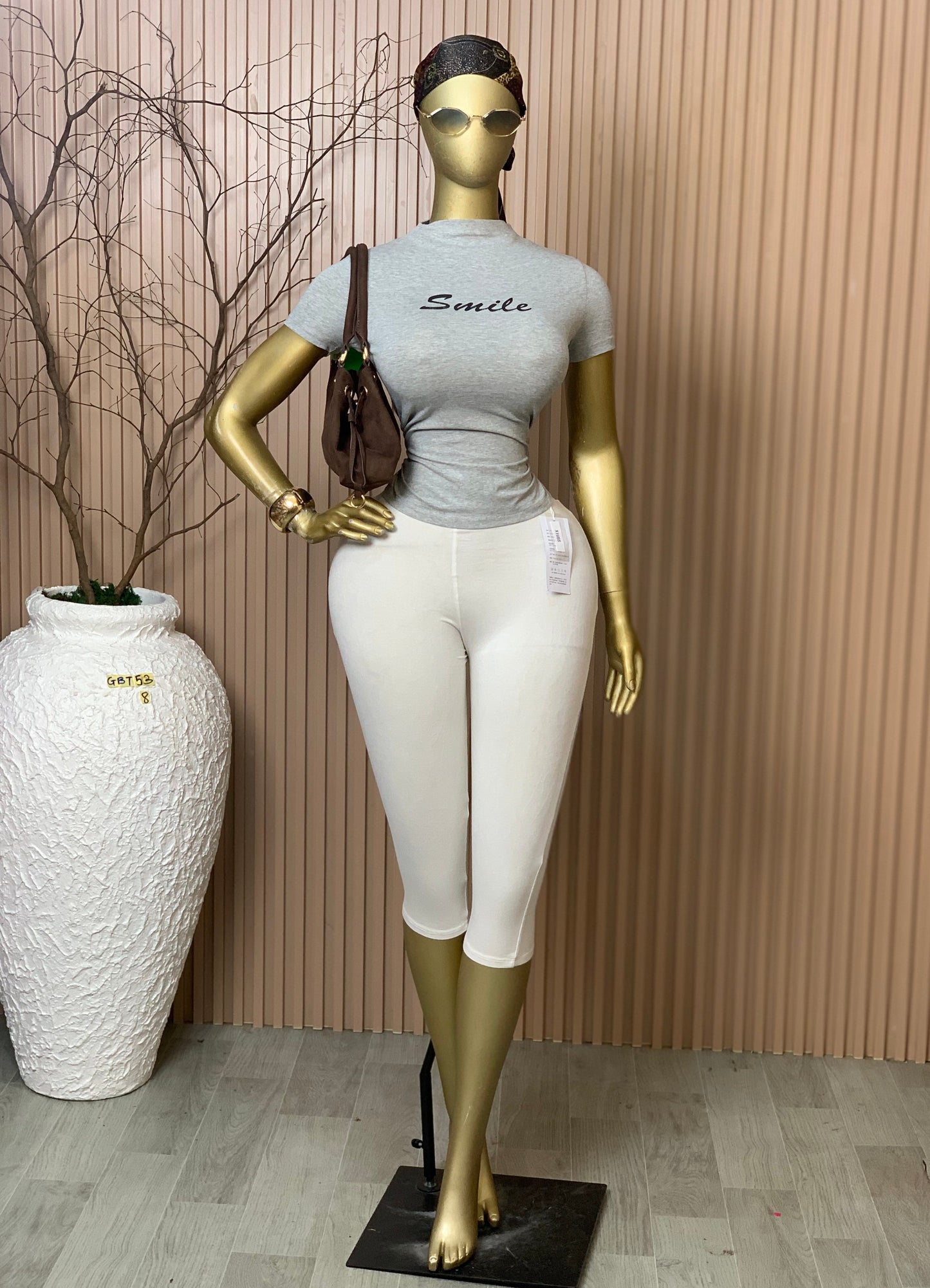 SIZE8 GLAMOUR BASIC TOP53 ASH