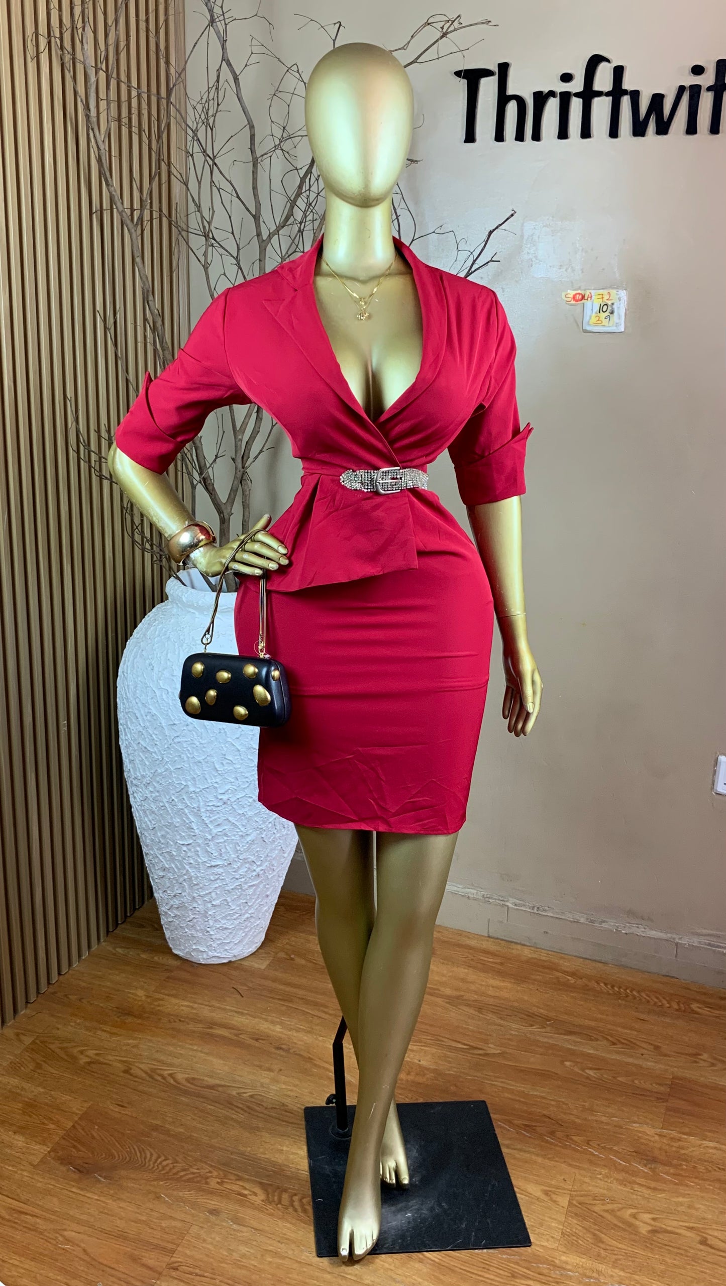 SOLA72 SIZE10 Length39 Corporate dress