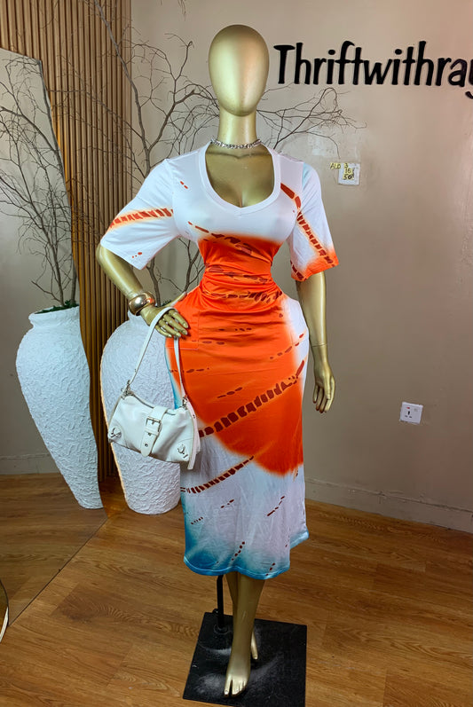SIZE16&18 ALO3 MULTI COLOR DRSSS Length50