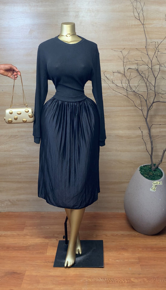 GUM23 SIZE18 Black DRESS Length56