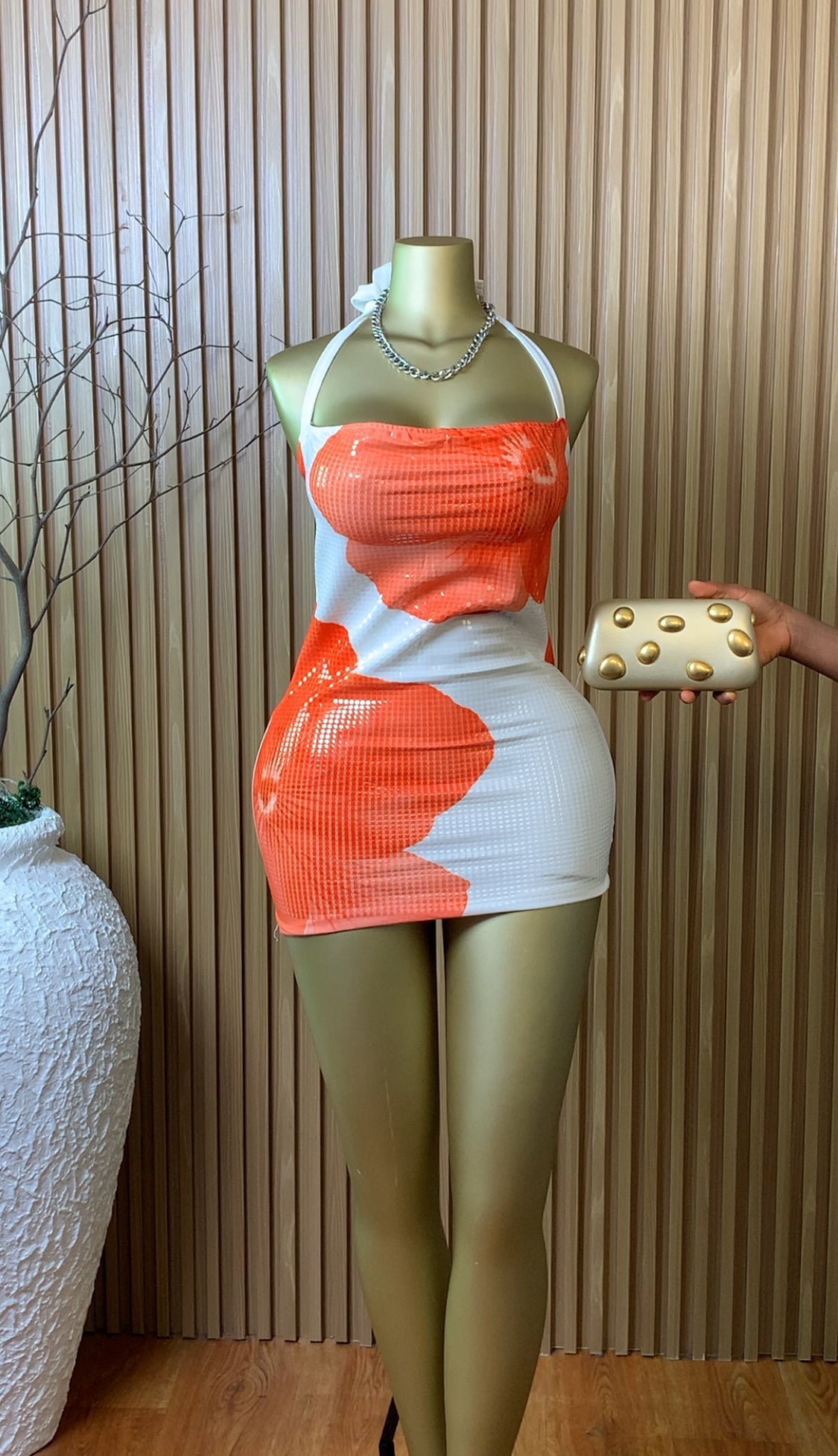 PARADISE SIZE6 (Orange&white floral)