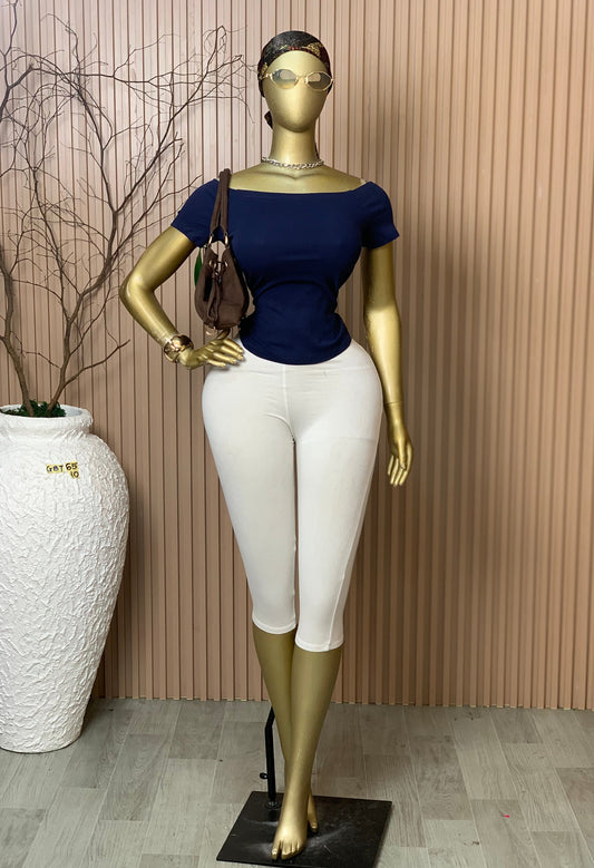 SIZE10 GLAMOUR BASIC TOP65 NAVY BLUE