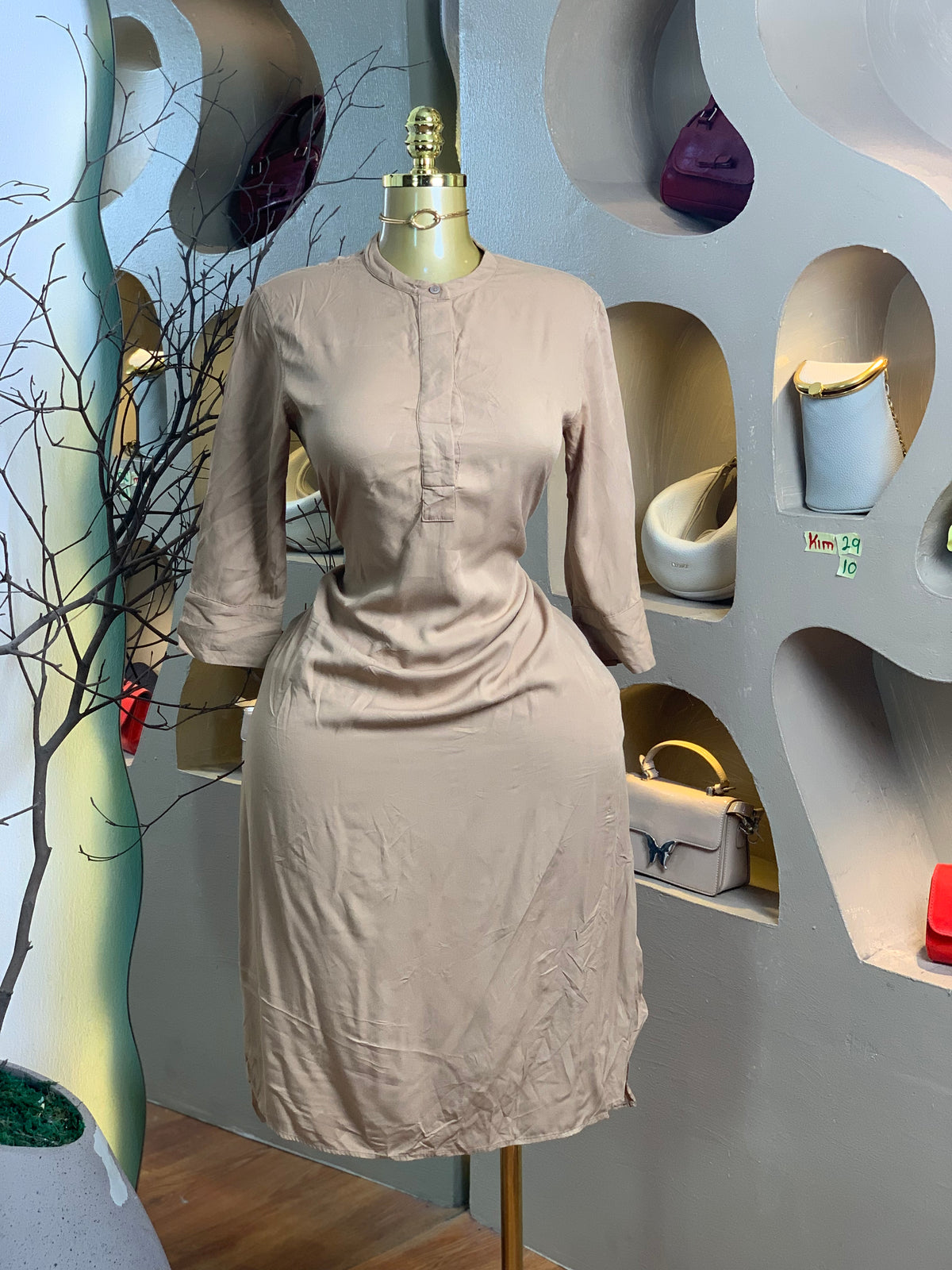 KIM29 SIZE10 Brown DRESS