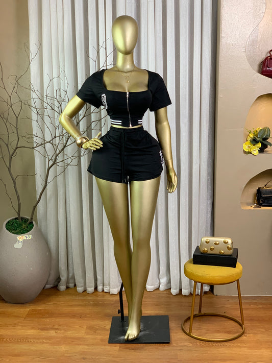 JOY73 SIZE14 Black Two piece