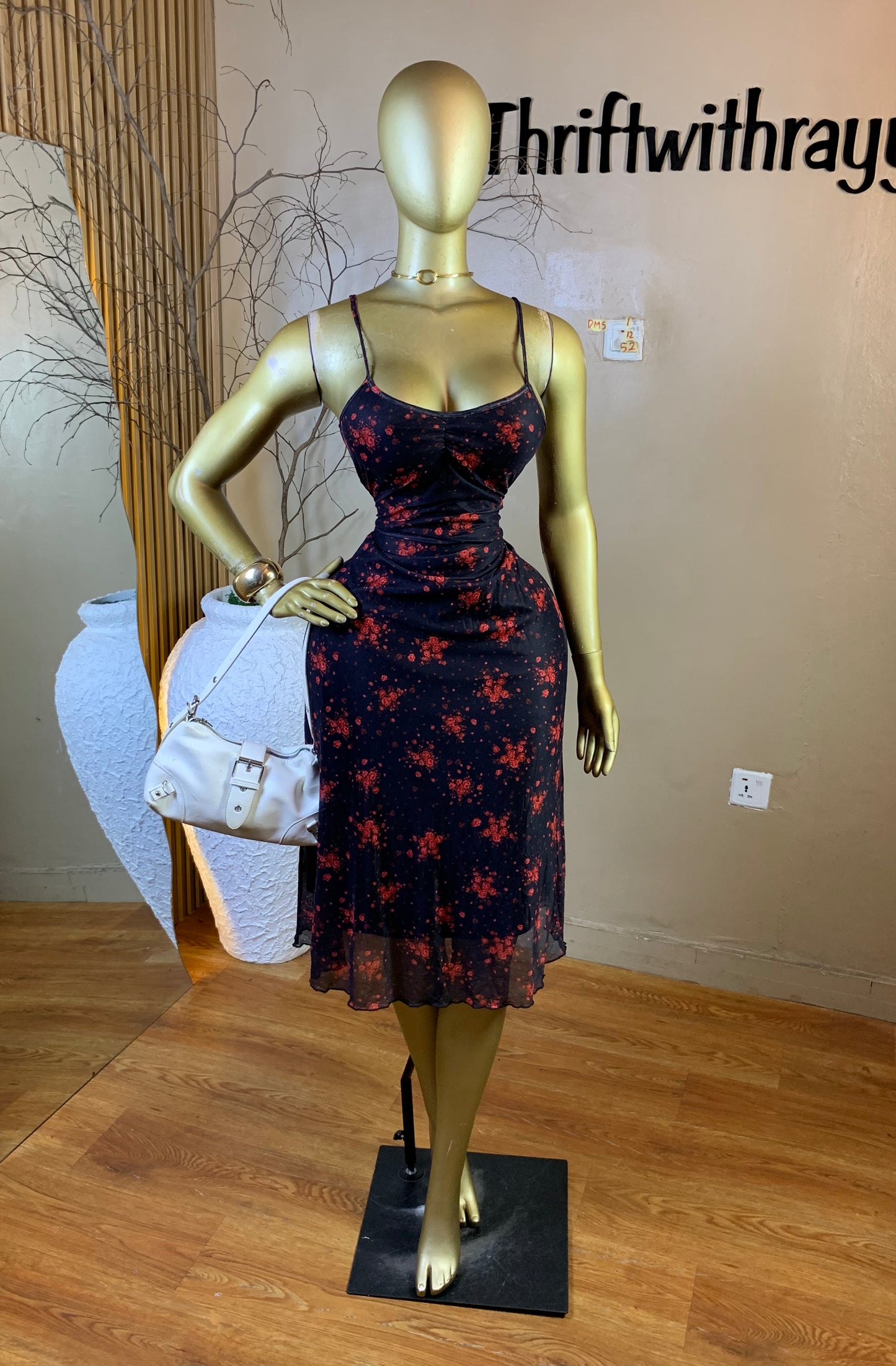 DAMSEL1 SIZE12 Length52 mesh dress