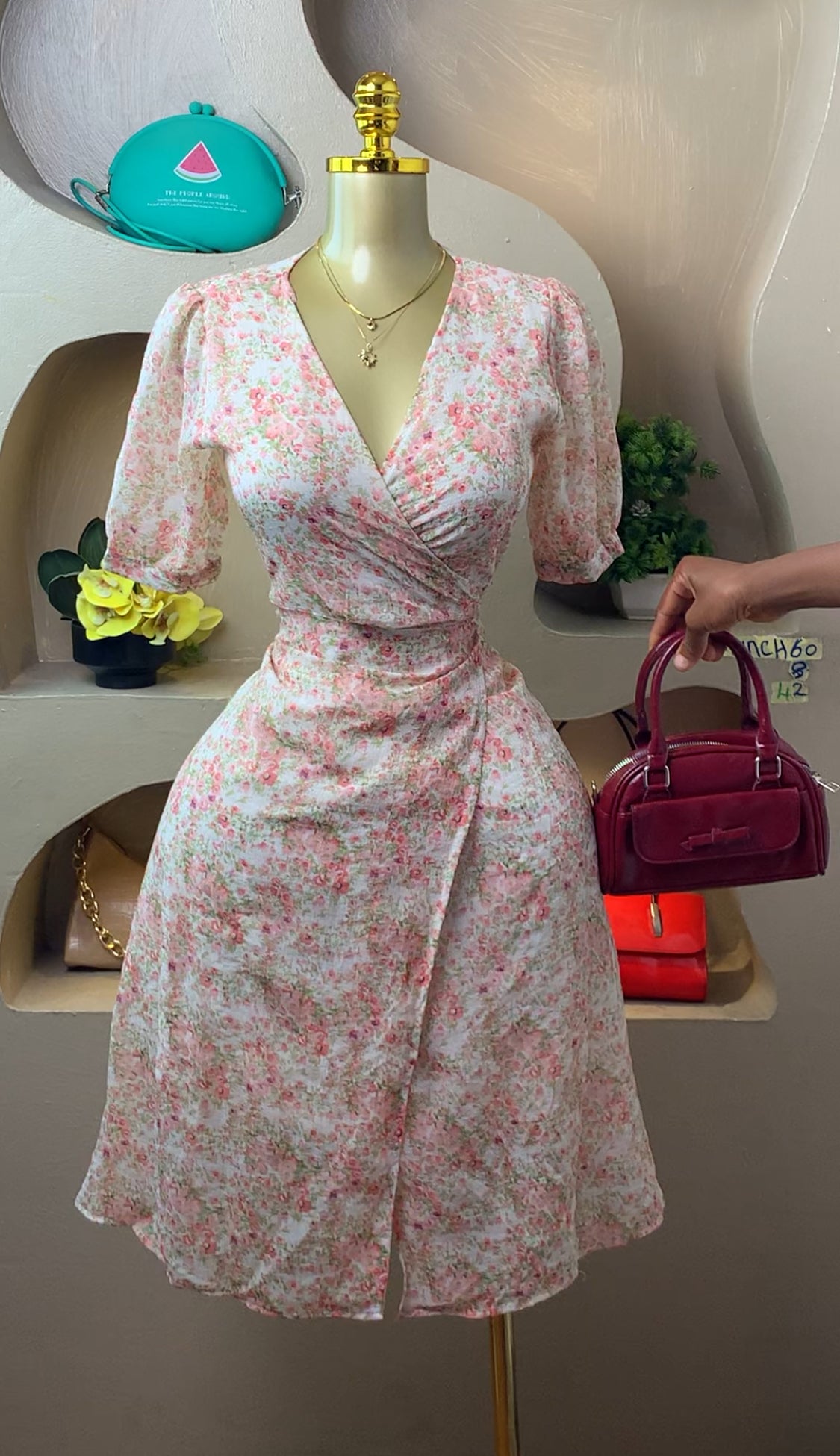 SIZE8 MUNCH60 Length42 (wrap dress)