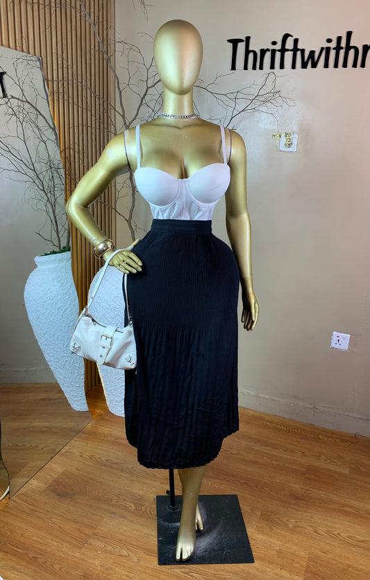 SIZE12 MSH80 BLACK SKIRT ONLY Length35