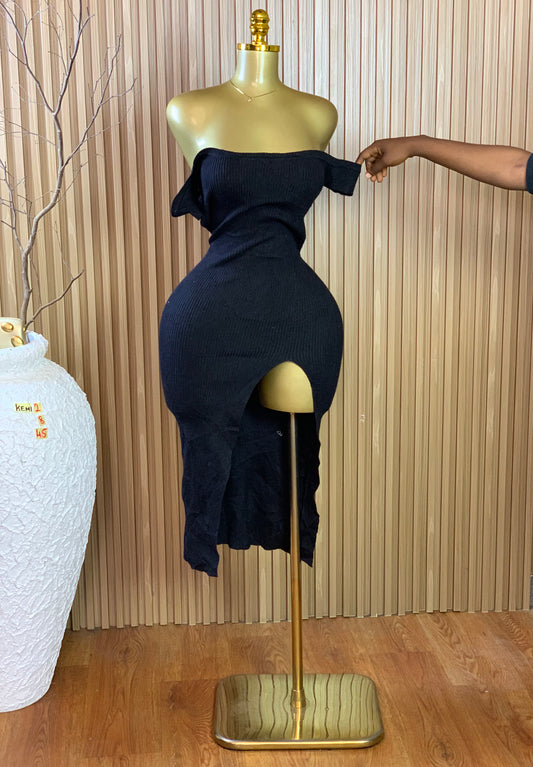 KEMI2 SIZE8 Length45 black dress