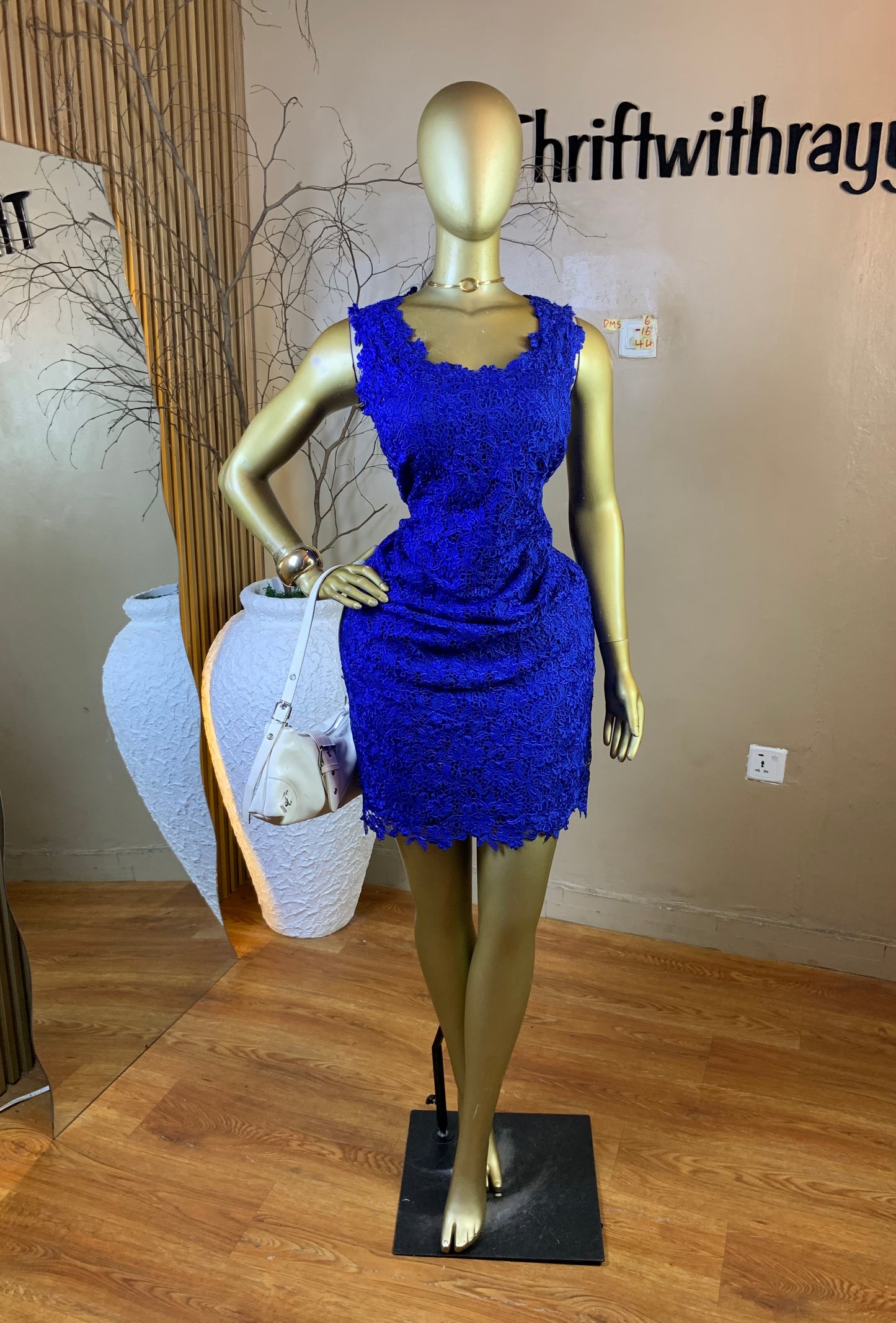 DAMSEL6 SIZE16 Length44 blue dress