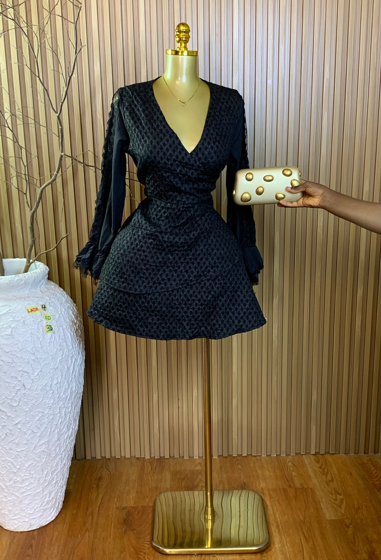 LADE4 SIZE10 Length33 black dress