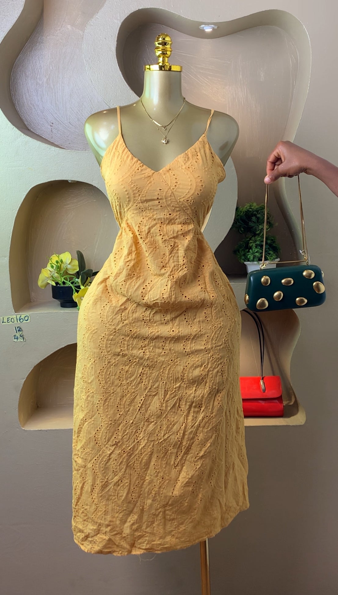 LEO160 YELLOW DRESS SIZE12 Length49