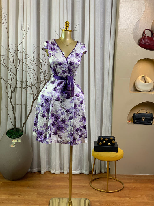 TITI54 SIZE6 Floral DRESS Length41