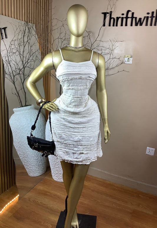 SIZE8 Slay22 Length44(White)(Free dress)