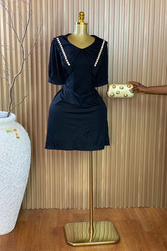BISI44 SIZE16 Length40 black free dress