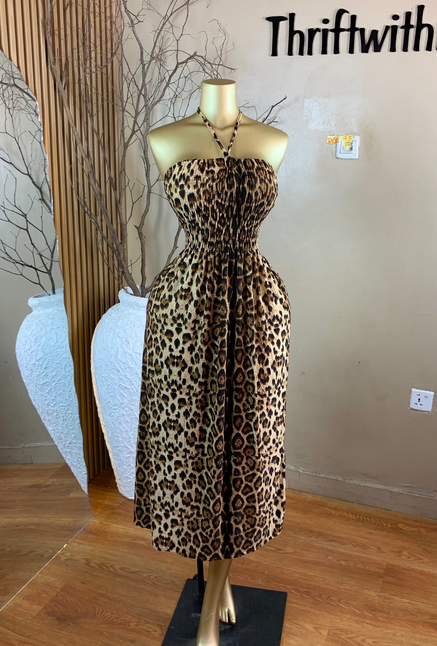 TADE75 SIZE10 Animal print dress