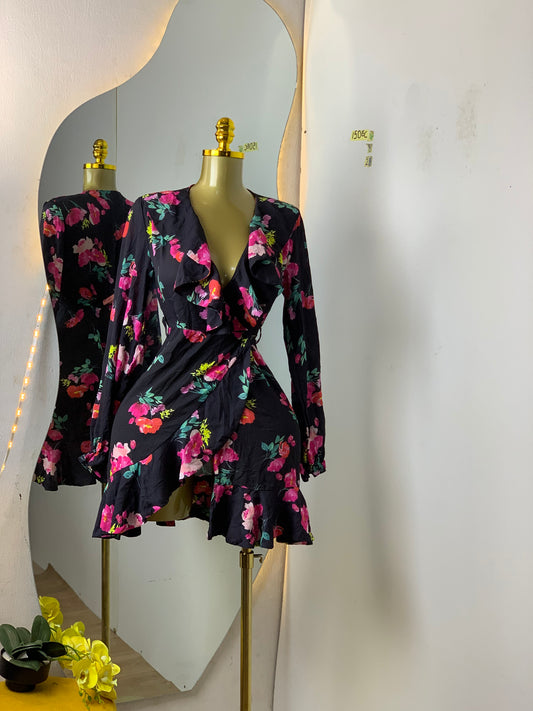 SIZE8 15DEC4 Length28 (wrap dress)