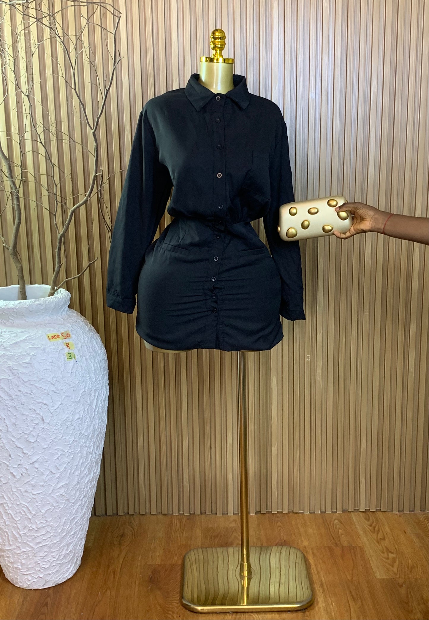 LADE50 SIZE8 Length31 black dress
