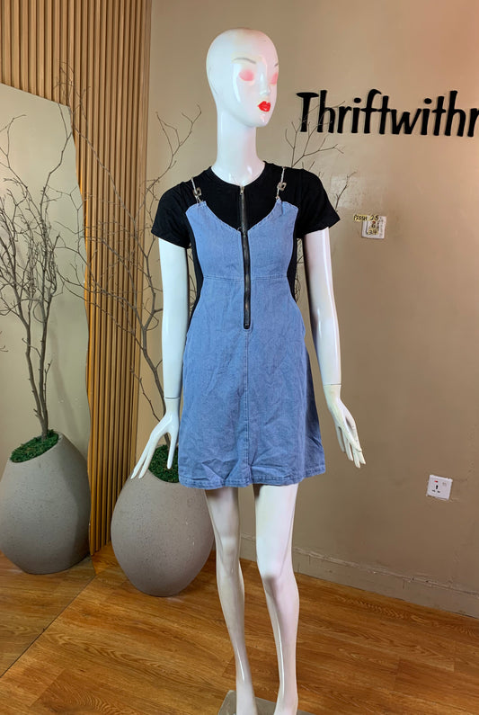 PRESH25 DENIM DRESS SIZE6 Length34