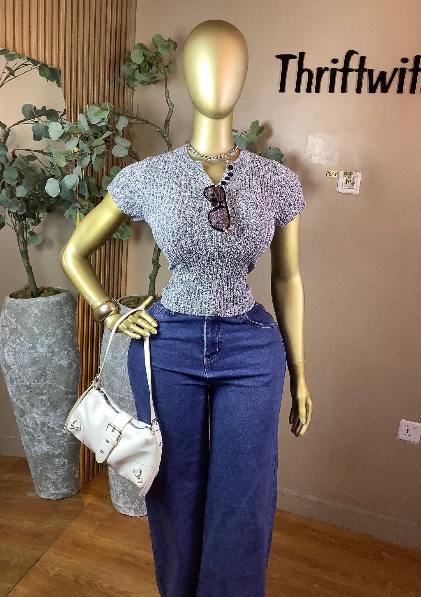 PEAK99 GREY TOP SIZE10