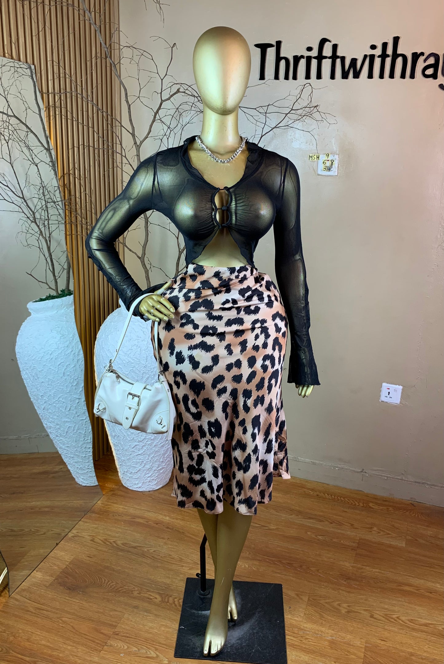 SIZE6 MSH9 BLACK MESH TOP ONLY