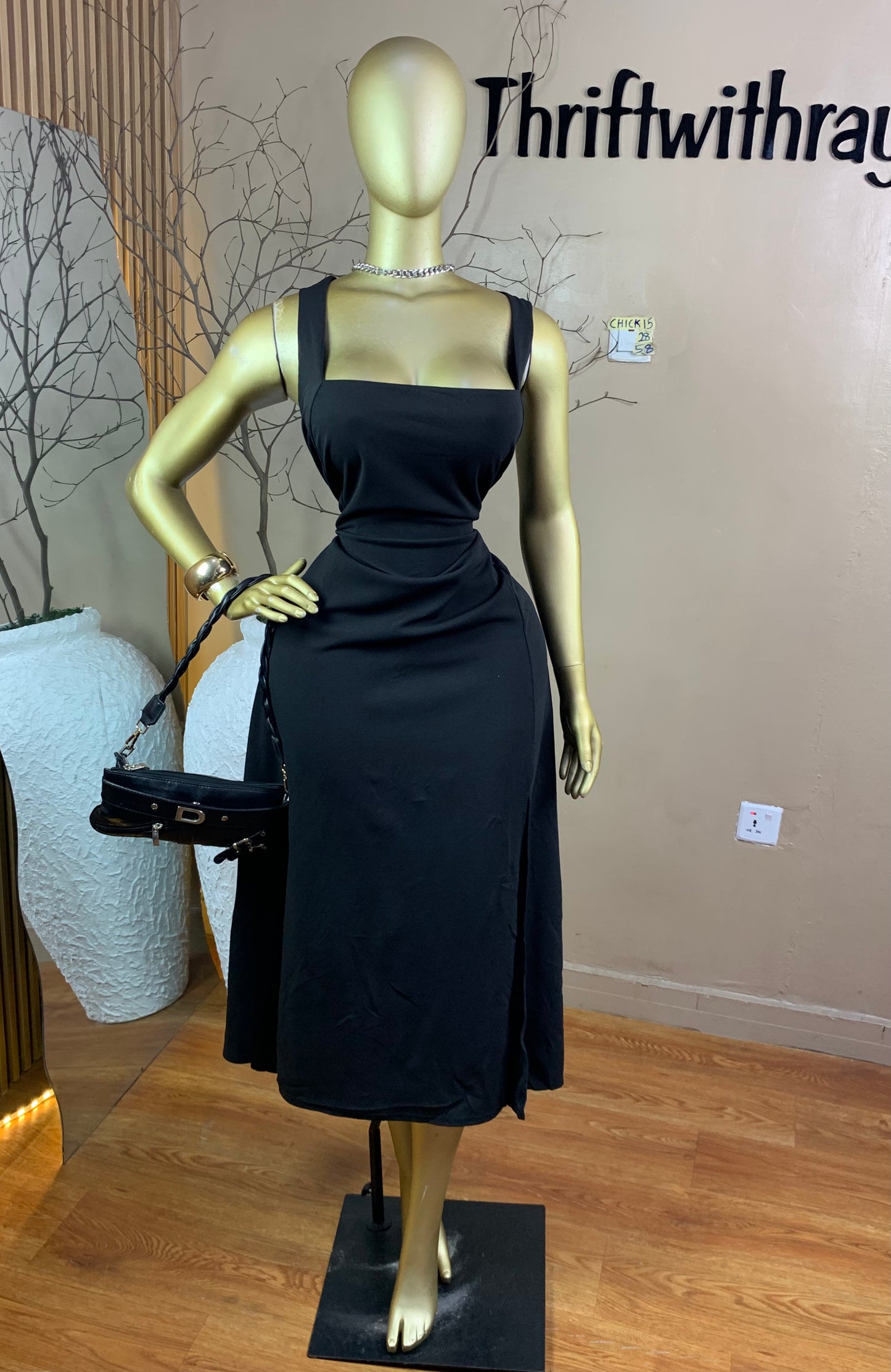 SIZE28 Chick15 Length58(Black)