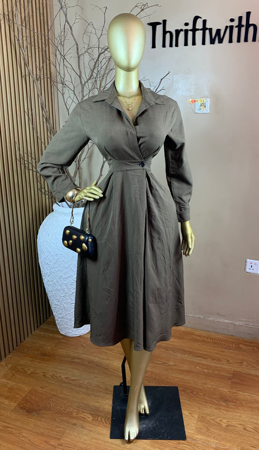 SOLA71 SIZE10 Length47 corporate dress