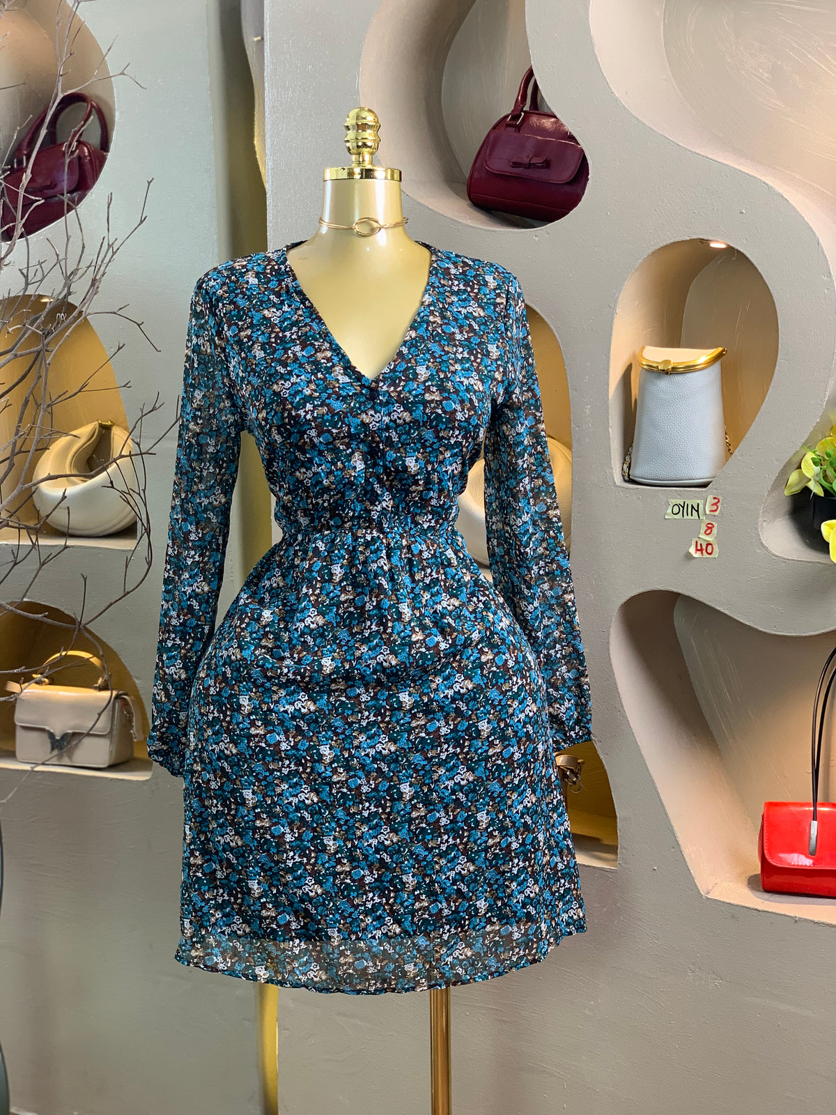 OYIN3 SIZE8 Floral DRESS Length40