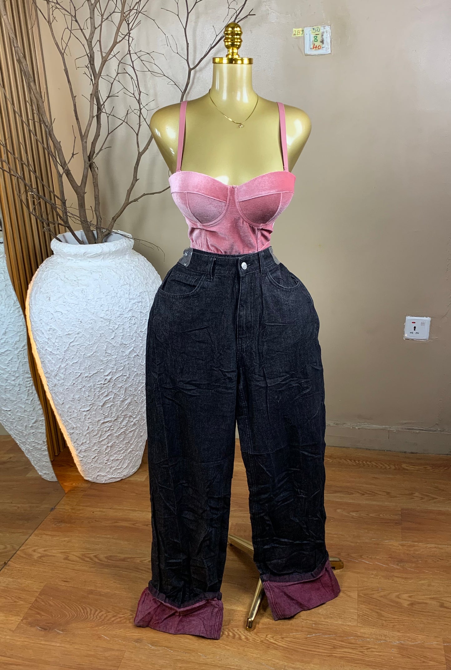 2Baggy jean50 SIZE8 Length40 (wide leg)