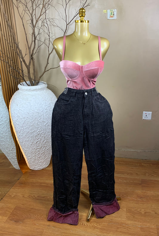 2Baggy jean50 SIZE8 Length40 (wide leg)