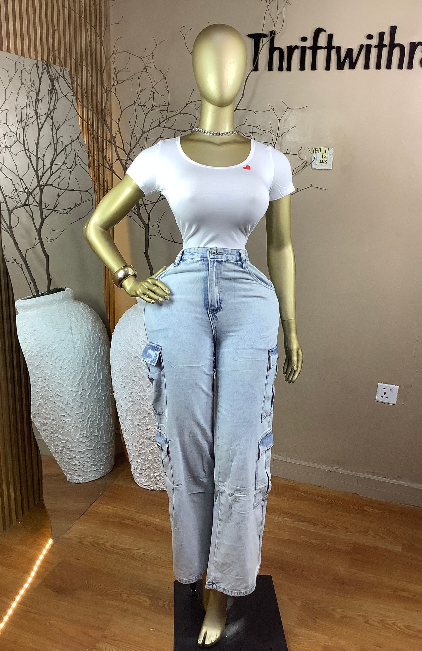 SIZE10&12 1Baggy jean11 Length43 (Cargo only)