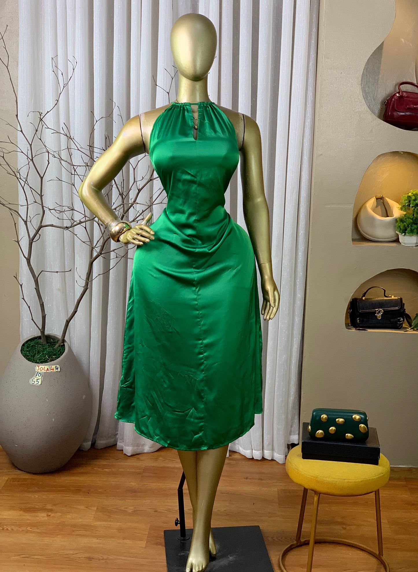 JOLA44 SIZE10 Length55 green dress