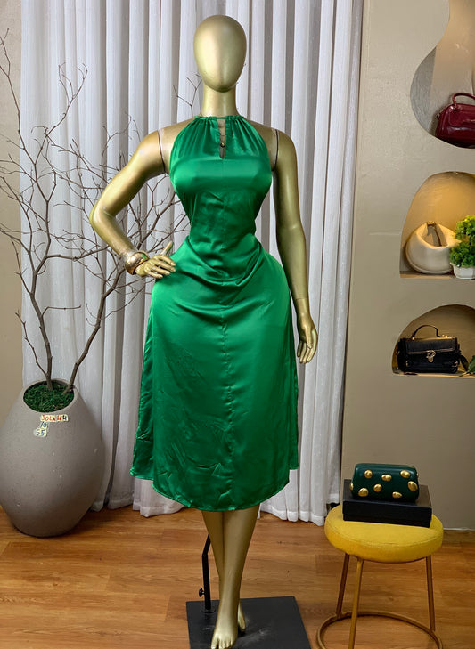 JOLA44 SIZE10 Length55 green dress