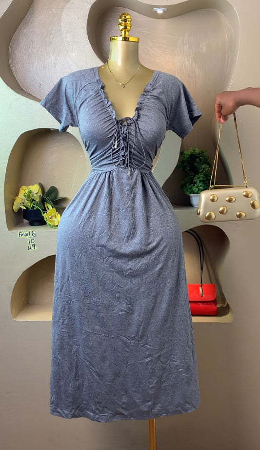 FAVE16 GREY DRESS SIZE10 Length49