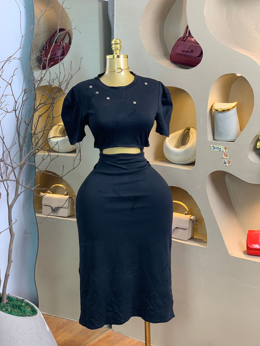 JESSY9 SIZE10 Black DRESS Length47